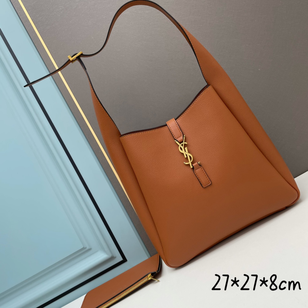 YSL Hobo Rose Brown